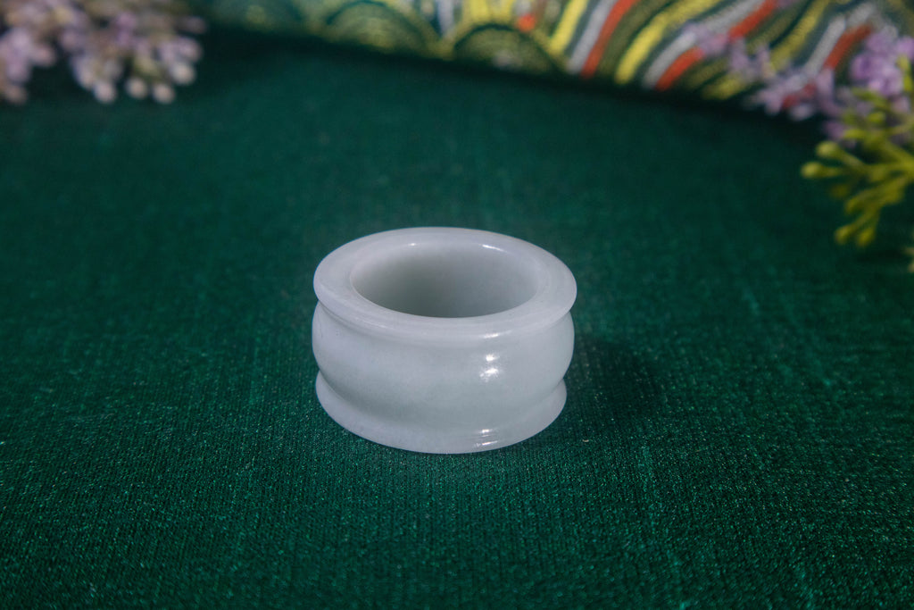 Jade Tri-carved Ring