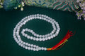 Long Jade Red Tassel Necklace